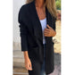 💥Réduction d'automne 50%😍 Col à revers Pull décontracté à manches longues et ouvertes