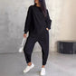 🌸50% OFF pour une durée limitée🌸Women Long-Sleeve Irregular Hem Sweatshirts & Pants Set