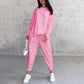🌸50% OFF pour une durée limitée🌸Women Long-Sleeve Irregular Hem Sweatshirts & Pants Set