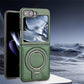 Coque de Téléphone Magnétique avec Support d'Anneau pour la Série Galaxy Z Flip