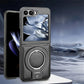 Coque de Téléphone Magnétique avec Support d'Anneau pour la Série Galaxy Z Flip
