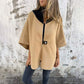 Veste Décontractée avec Col Montant et Demi-Fermeture Éclair pour Femmes