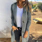 Cardigan boutonné avec capuche pour femmes