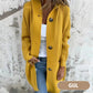 Cardigan boutonné avec capuche pour femmes