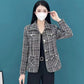 Blazer Femme Imprimé Pied-de-Poule