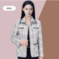 Blazer Femme Imprimé Pied-de-Poule