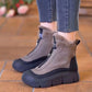 Bottes de neige imperméables et chaudes à fermeture éclair pour femmes
