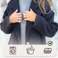 🌸Soldes d'automne🌸Limité dans le temps 50% de réduction💕Manteau à revers en tweed à manches longues pour femmes