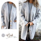 🌸Soldes d'automne🌸Limité dans le temps 50% de réduction💕Manteau à revers en tweed à manches longues pour femmes