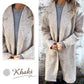 🌸Soldes d'automne🌸Limité dans le temps 50% de réduction💕Manteau à revers en tweed à manches longues pour femmes