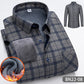 Automne-hiver Chemise décontractée en polaire épaissie et chaude pour hommes