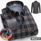 Automne-hiver Chemise décontractée en polaire épaissie et chaude pour hommes