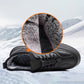 Bottes en cuir décontractées pour hommes, chaudes pour l'hiver - antidérapantes et imperméables