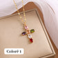 ✨️Collier Femme Croix Zircon Étincelant💎