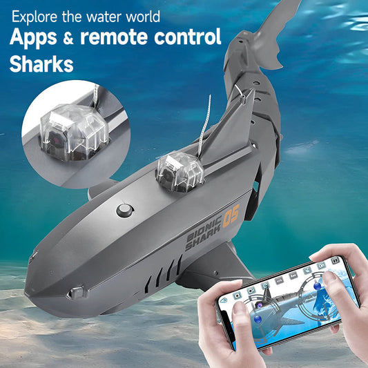 🦈Drone caméra sous-marine « requin » avec télécommande sans fil 2,4 GHz (Livraison gratuite 🔥)