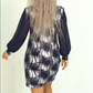 💕👗Elégante robe à encolure ronde et manches longues✨.