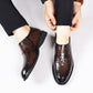 Chaussures Professionnelles Décontractées à Enfiler en Cuir PU pour Hommes