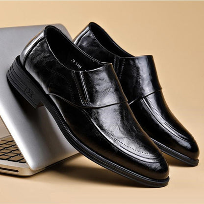 Chaussures Professionnelles Décontractées à Enfiler en Cuir PU pour Hommes