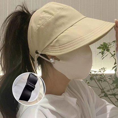 🎉Les indispensables pour se protéger du soleil cet été👒Casquette de soleil à large bord avec fermeture à crochet