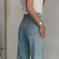 🔥Un jean coupe droite orné de strass✨Devenez la star qui brille de mille feux !✨