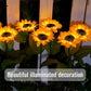 🌻 PROMO LIMITÉE 50% DE RÉDUCTION ! ✨ Lampe Solaire Tournesol de Jardin – Éclairage LED, Design Réaliste, 8h d‘Autonomie 🌙