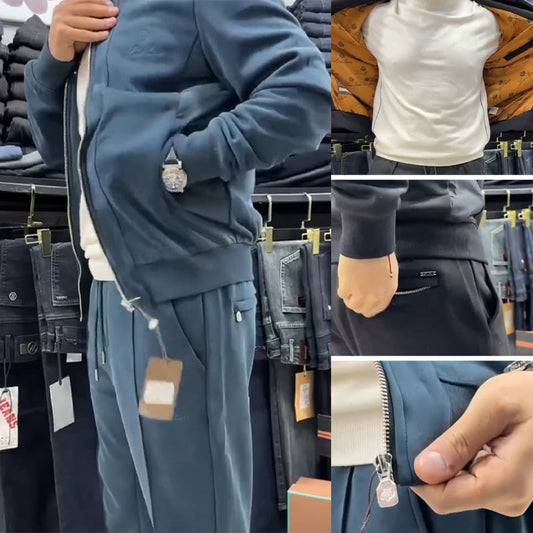 Ensemble deux pièces veste et pantalon décontractés pour homme