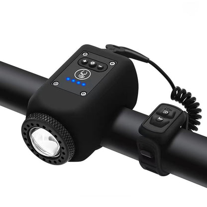 💐55% DE RÉDUCTION ! Phare de Vélo Étanche avec Klaxon – Roulez Visible et Audible en Toute Sécurité 🚲🔊【Offre Limitée】