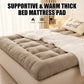 📢📢 50% de réduction ! ⏰ Surmatelas Épais et Chaud – Confort Ergonomique, Housse Respirante & Sangles Anti-Glisse ❄️🛏️