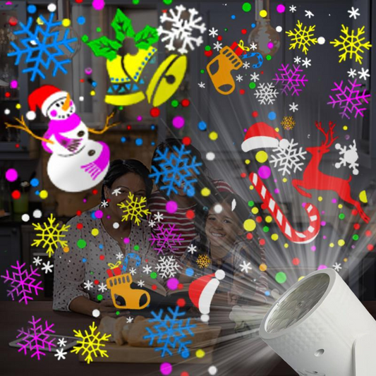 ⏰Offre spéciale Noël ! 🎁✨Projecteur LED USB avec motifs de Noël