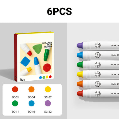 Coffret de pastels à l'huile lavables, à séchage rapide et non toxiques