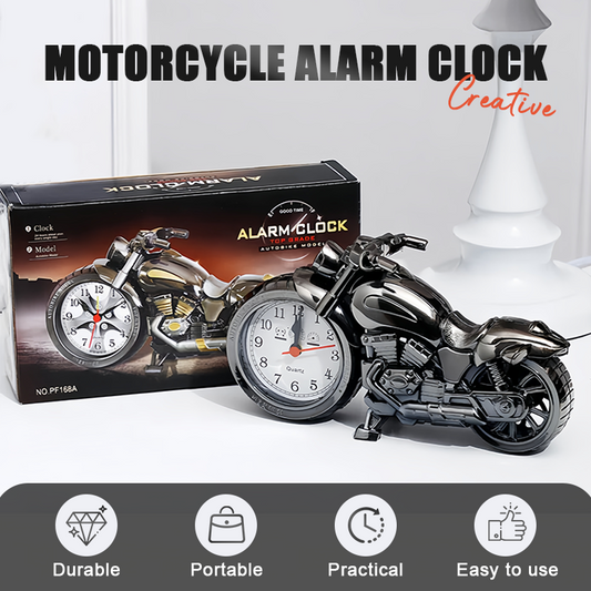 🏍️ 50% DE RÉDUCTION ! ⏰ Réveil Créatif en Forme de Moto – Affichage Numérique, Sonnerie Forte & Design Déco ✨📦