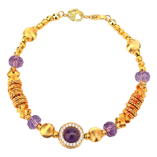 Bracelet délicat en strass et perles pour femmes