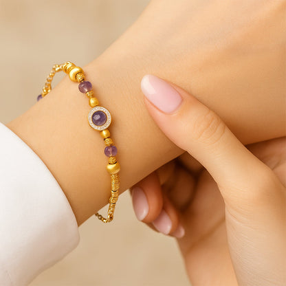 Bracelet délicat en strass et perles pour femmes