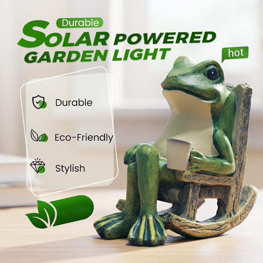 💯2026 Meilleures ventes🐸Grenouille solaire décorative dans un fauteuil à bascule🍃
