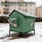 🐱 PROMO LIMITÉE 56% DE RÉDUCTION ! ✨ Maison pour Chat d‘Extérieur surélevée – Imperméable, Isolante, Stable et Pliable 🌧️