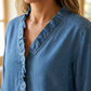 👚 57% DE RÉDUCTION ! ✨ Chemisier à Volants pour Femme – Ambiance Romantique – Détails Féminins, Tissu Léger & Parfait pour Soirée 🌸
