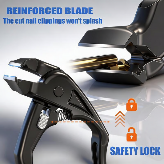 🎉✂️50% de réduction ! Coupe-ongles ergonomique pour seniors – Lames inclinées, récupérateur intégré et prise en main facile