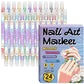 🥳 Grande promotion 2026 🥳💞 Plus de 50 000 unités vendues ! ✨🎨  Stylo à ongles à double embout — Séchage rapide, sans lampe UV. Embout fin et pinceau. 12 ou 24 couleurs éclatantes. 💅🖌️
