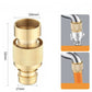 🚿🔧💧 ACHETEZ 2, OFFERT 1 ! Adaptateur Tuyau d'Eau Haute Pression en Cuivre – Universel 1/2" & 3/4", Anti-Fuite, 2 Modes de Jet