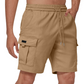 👖50 % DE RÉDUCTION MAINTENANT🔥Shorts cargo décontractés pour hommes avec taille élastique