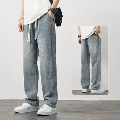 💎 60% DE RÉDUCTION ! 💎 Jeans Droits Amples pour Hommes – Coupe Décontractée, Tissu Respirant & Style Polyvalent 👖