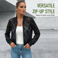 🔥Nouveautés et offres spéciales - Veste légère à lacets et fermeture éclair pour femme
