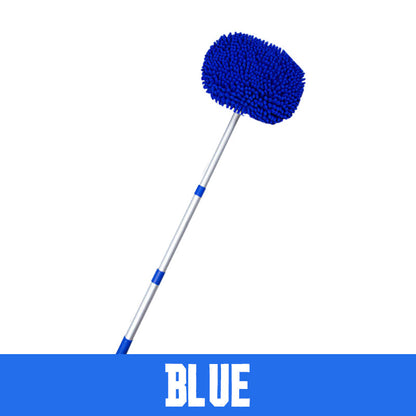 Brosse télescopique pour le lavage de voiture avec long manche en aluminium résistant