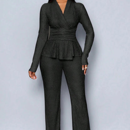 💎 60% DE RÉDUCTION ! Ensemble Femme Tailleur – Coupe Sablier, Tissu Texturé Premium ⌛🔥【Prix Fou】