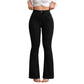 👖 50 % DE RÉDUCTION ! 💙 Jean stretch taille haute évasé pour femme : Coupe confortable, style rétro et tissu stretch 🌸
