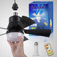 💨 50% DE RÉDUCTION! 💡 Ventilateur de Plafond Portable 2-en-1 avec Télécommande – Compact, Réglable & Idéal Pour La Chambre, Le Bureau & Les Voyages 🏠