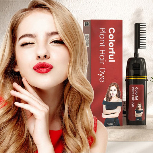 ✨ 55 % de réduction 🔥Coloration Capillaire Végétale Colorée avec Peigne Applicateur Innovant👱