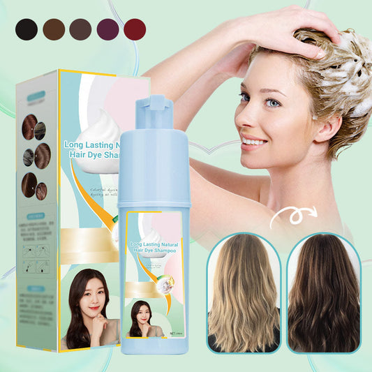 Shampoing colorant naturel longue durée 💁‍♀️ Soin capillaire revitalisant et nourrissant 🌟