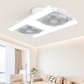 Luminaire moderne 2-en-1 avec ventilateur de plafond à LED