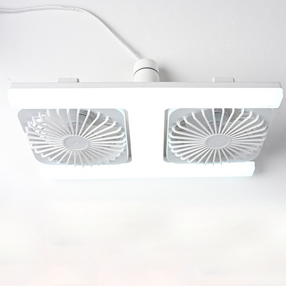 Luminaire moderne 2-en-1 avec ventilateur de plafond à LED